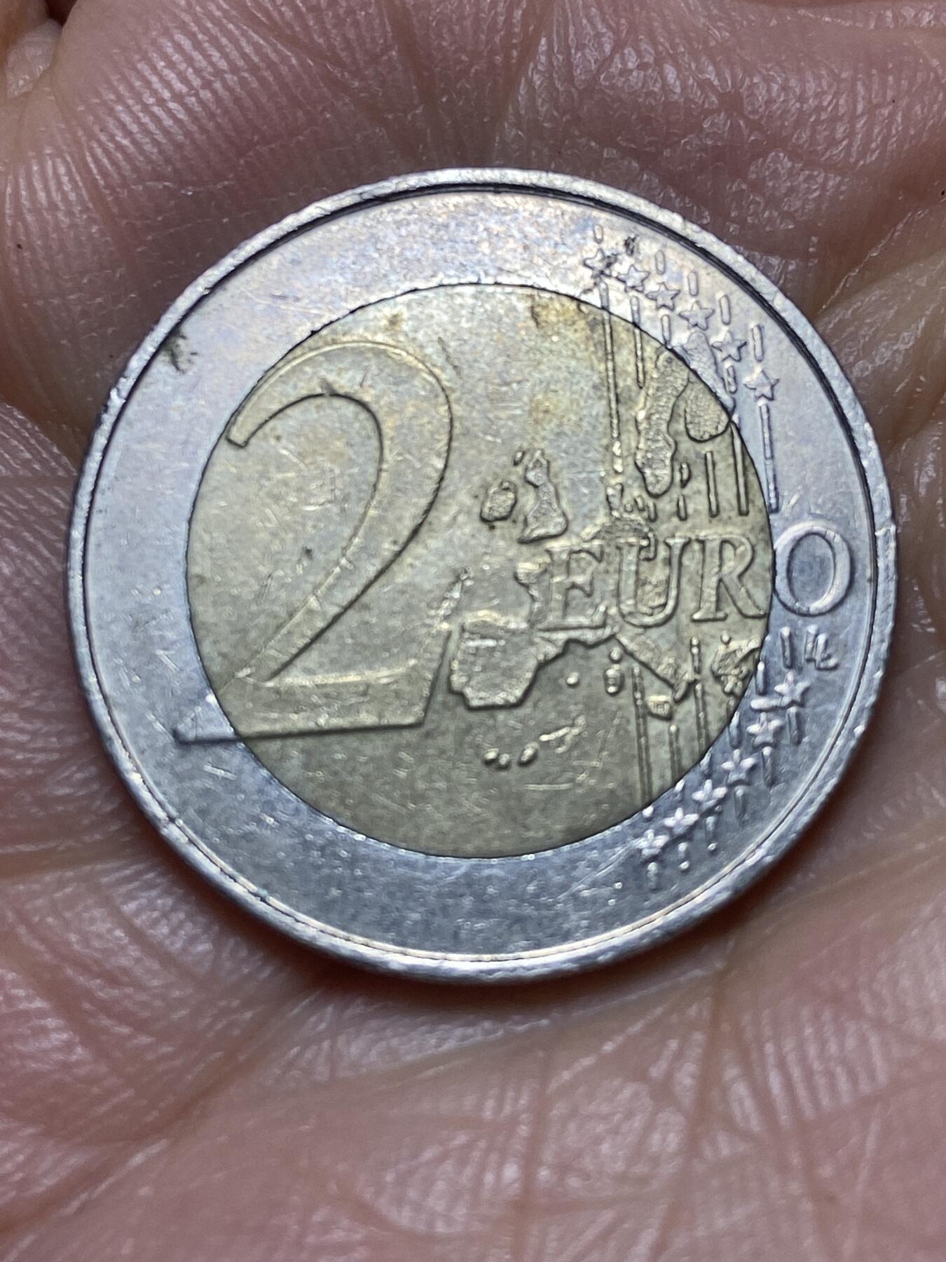 2026年第三场(总第一百七十二场）外国好品散币场(免佣金) 比利时🇧🇪2000年2欧元(第一版欧洲地图)