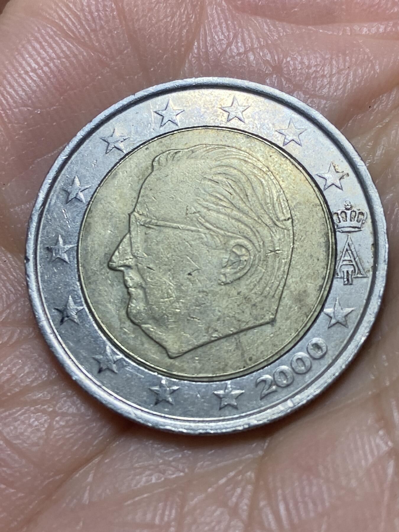 2026年第三场(总第一百七十二场）外国好品散币场(免佣金) 比利时🇧🇪2000年2欧元(第一版欧洲地图)