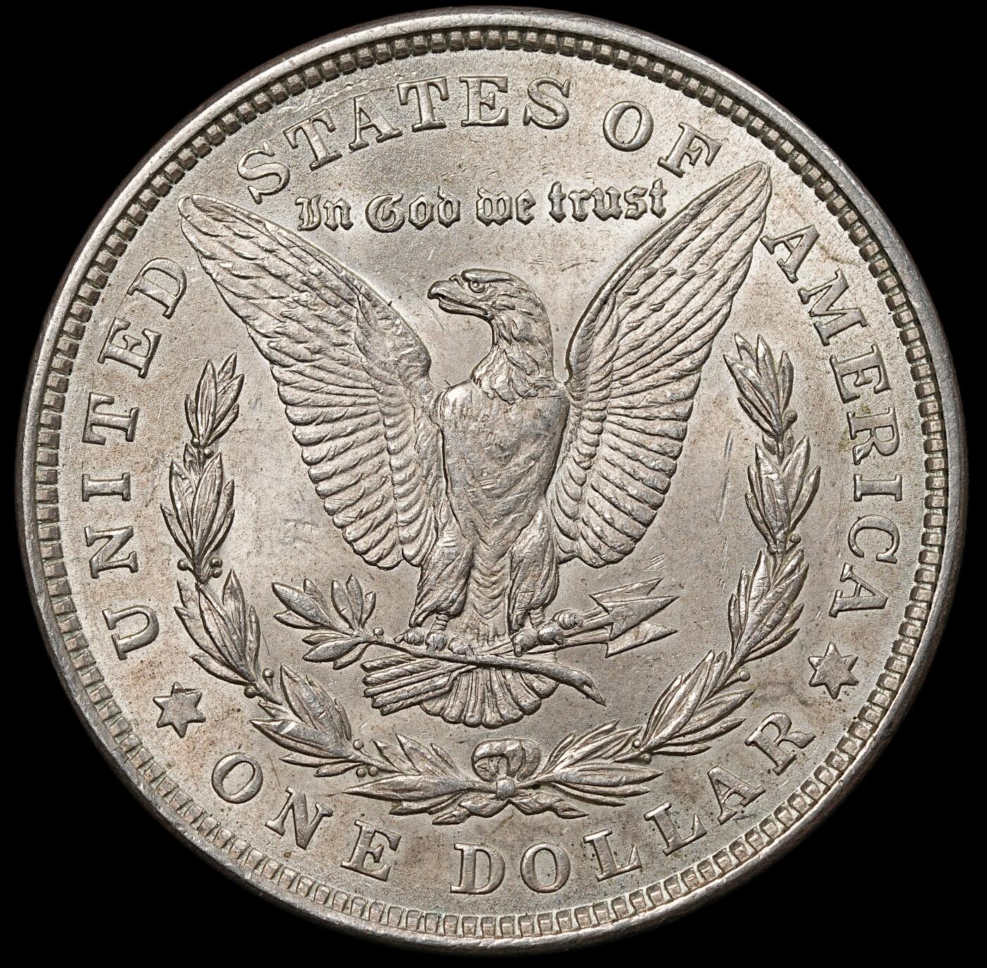 修遠堂世界钱币第一百期 1921年美国摩根大银币 未流通 26.72g