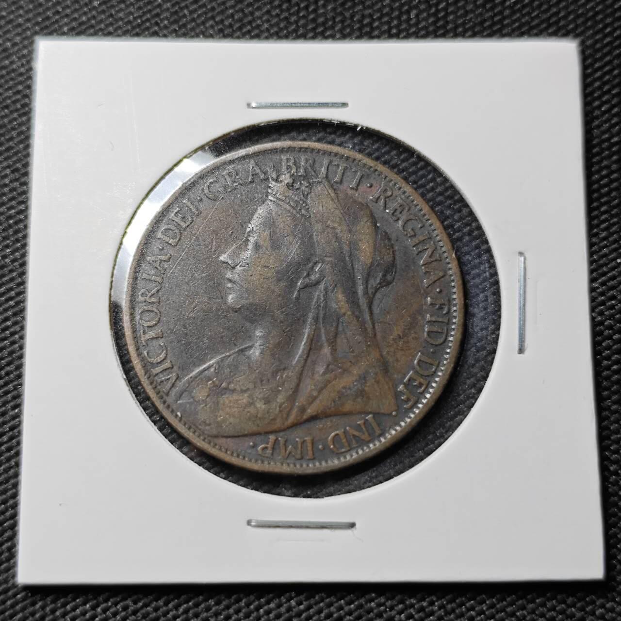 KK钱币收藏小铺  第383期  2月预留时间 周末发货  1900英国1便士