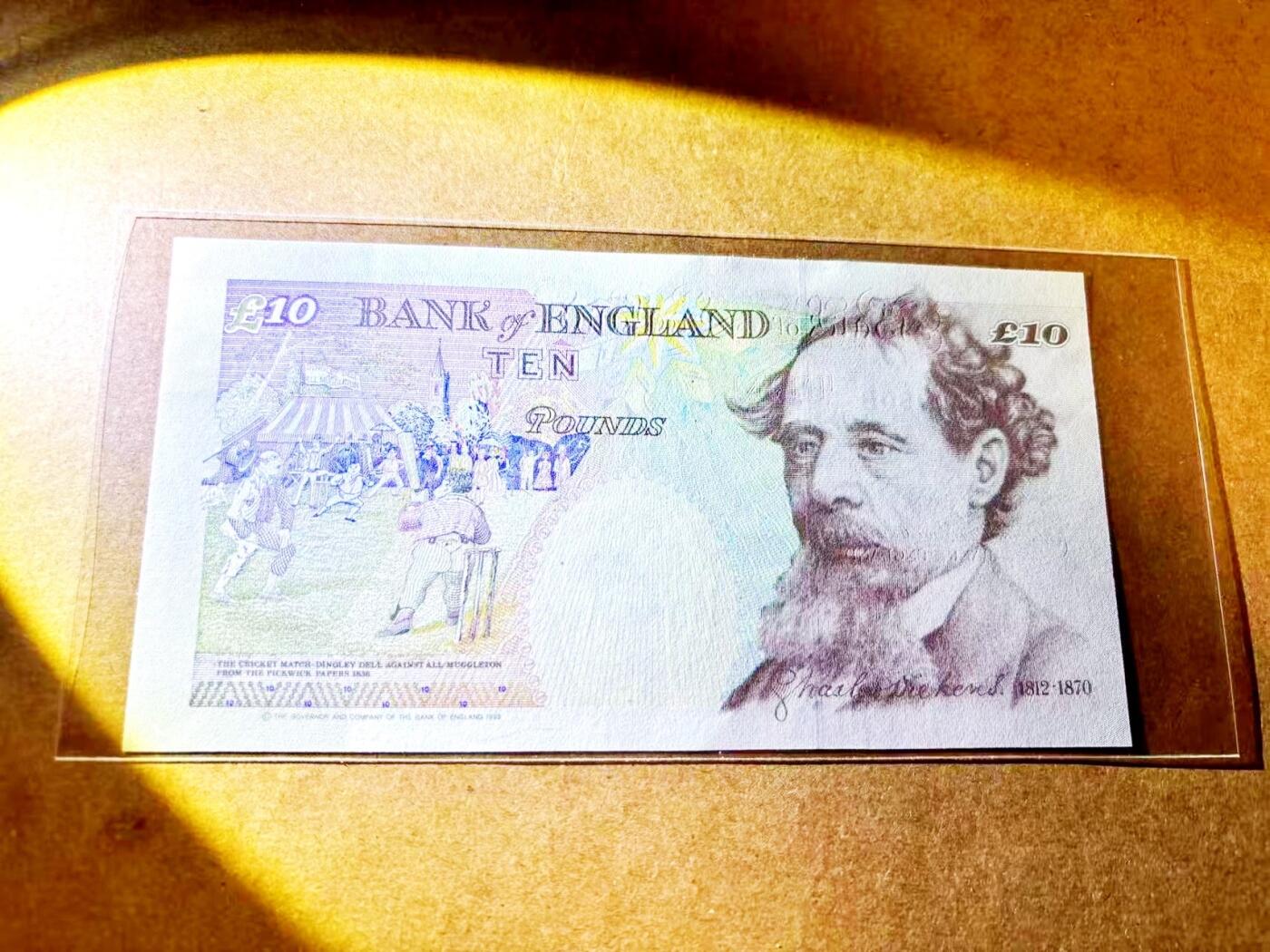 【Blue Auction】世界纸币精拍第771期——18级TOP拍卖/信誉/品质/专业/高效💫 【DD01冠806倒置小号】英国 E序列10镑 全新UNC