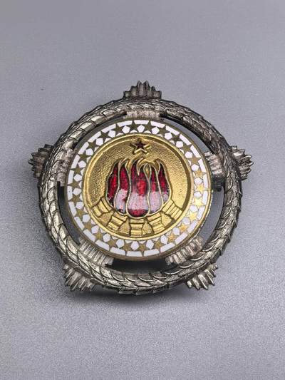 小驴勋章奖章收藏1月2日周五晚六点拍卖（珍爱和平，收藏战争，铭记历史，勿忘国耻，忠党爱国。有偿代拍，送拍规则在简介最后，参拍须阅读规则后再参拍，关系到运费包装发货时效真假辨别等关键信息，拍卖时不再发原图，看大图店主微信码在拍卖店铺介绍里） - 南斯拉夫二级团结友谊勋章，背打银标，珐琅有佩戴痕迹