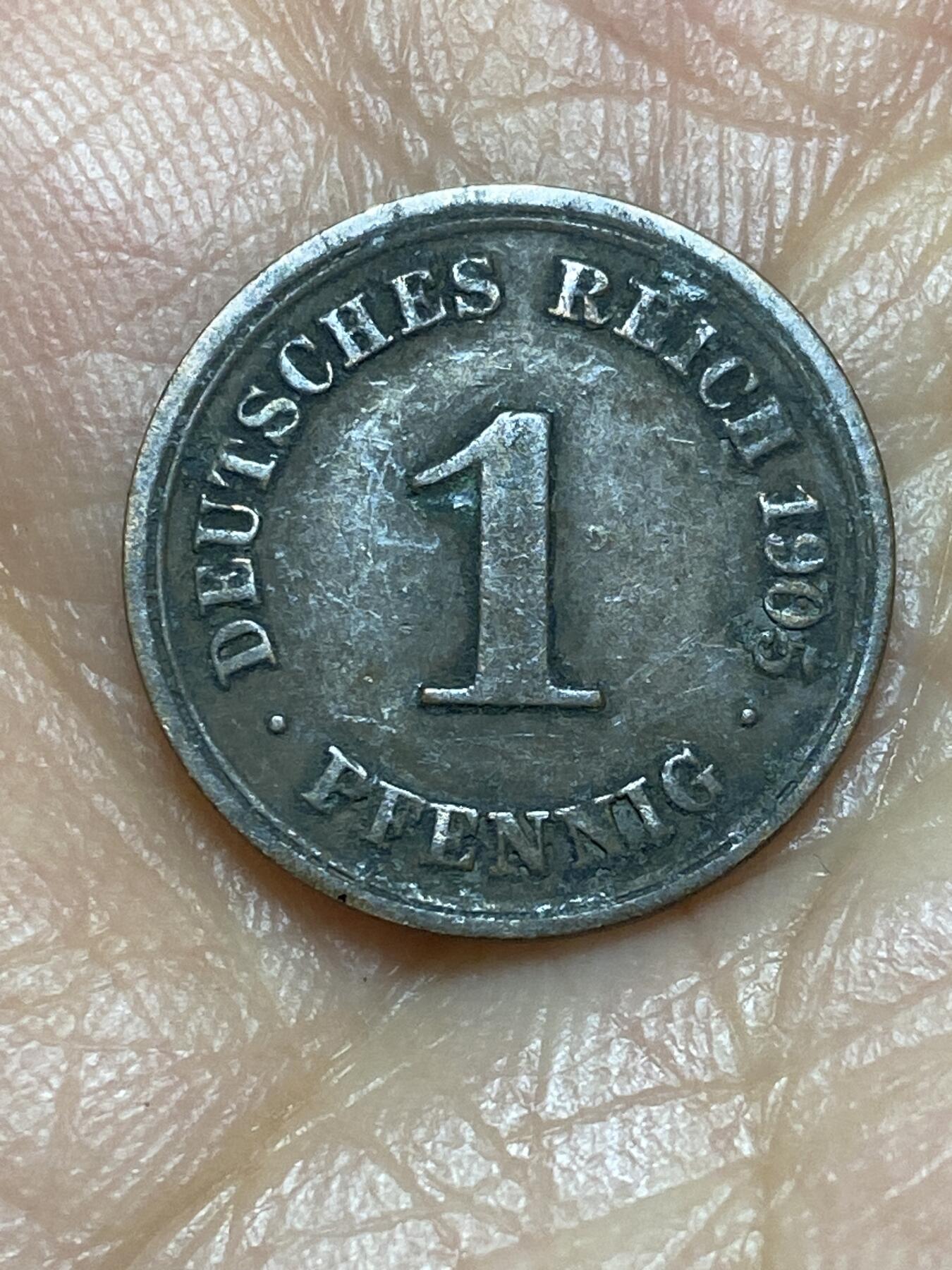 2026年第二场(总第一百七十一场）外国好品散币场(免佣金) 德意志帝国1905年1芬尼(威廉二世时期，F标斯图加特造)