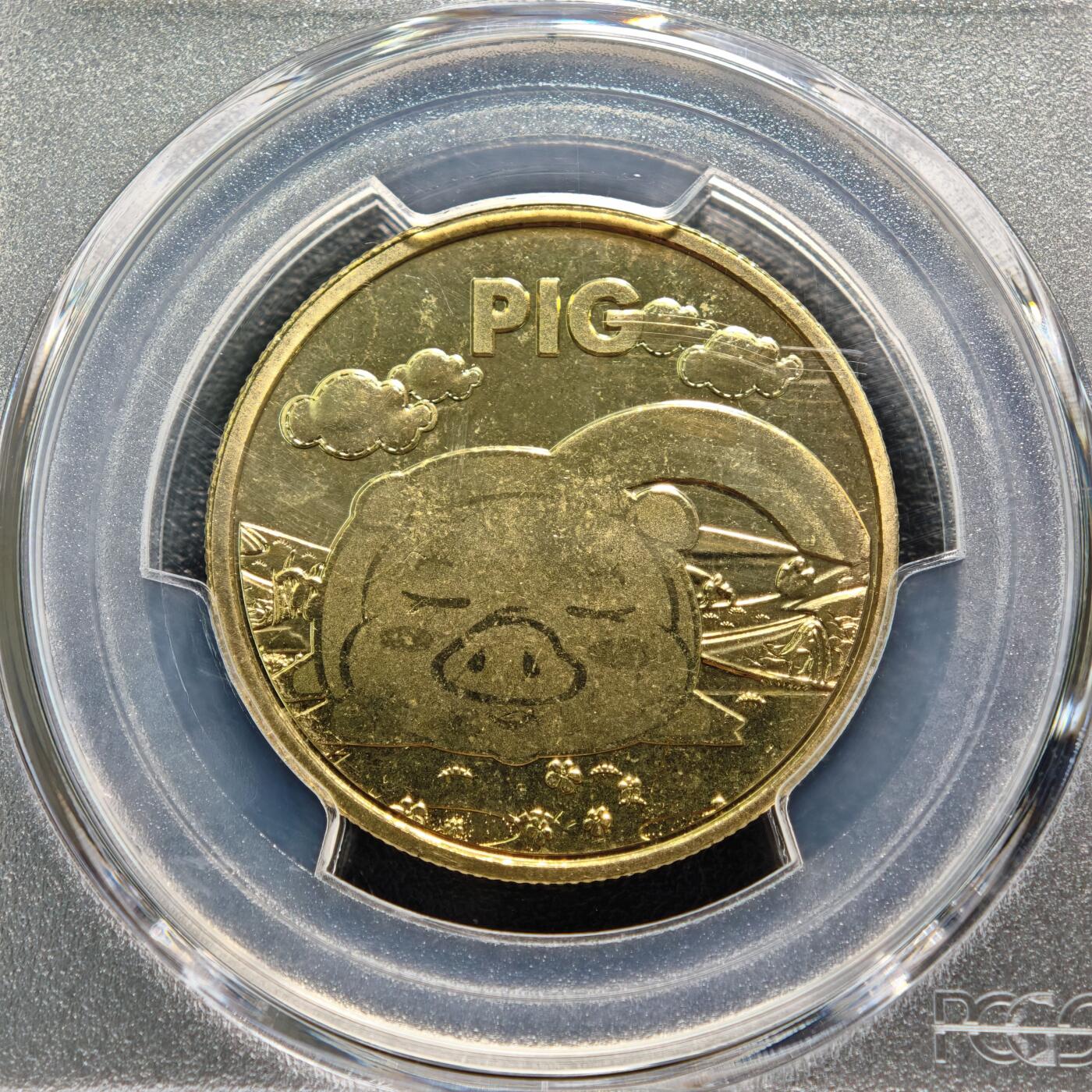 【德藏】世界币章拍卖第160期 2枚一组 2019年 上海造币厂生肖纪念铜章 PCGS2019西安丝绸之路币章艺术展 Sample 及 2007年 中国生肖猪年邮票 ASG  Sample