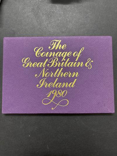 文馨钱币收藏 迎新纳福2026新年第一场（第 287 场）金银老铜币拍卖 - 原封原盒全新  1970 年英国货币改革前精制币带铜章一套，纸壳用的是 80 年的