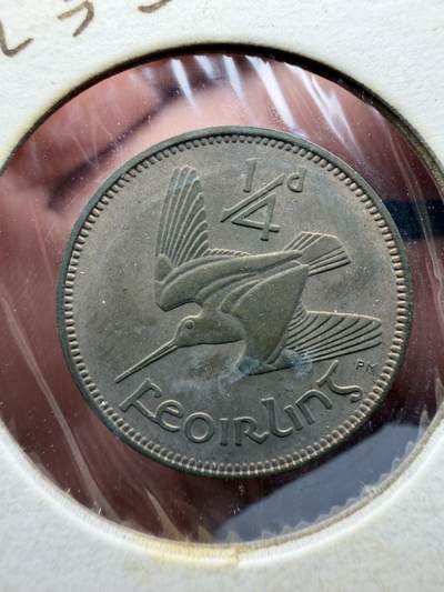 2025年集古藏今外币拍卖第十一期-第7场—（总第297拍），可以寄存60天，满160元包邮。 1959年爱尔兰1/4便士