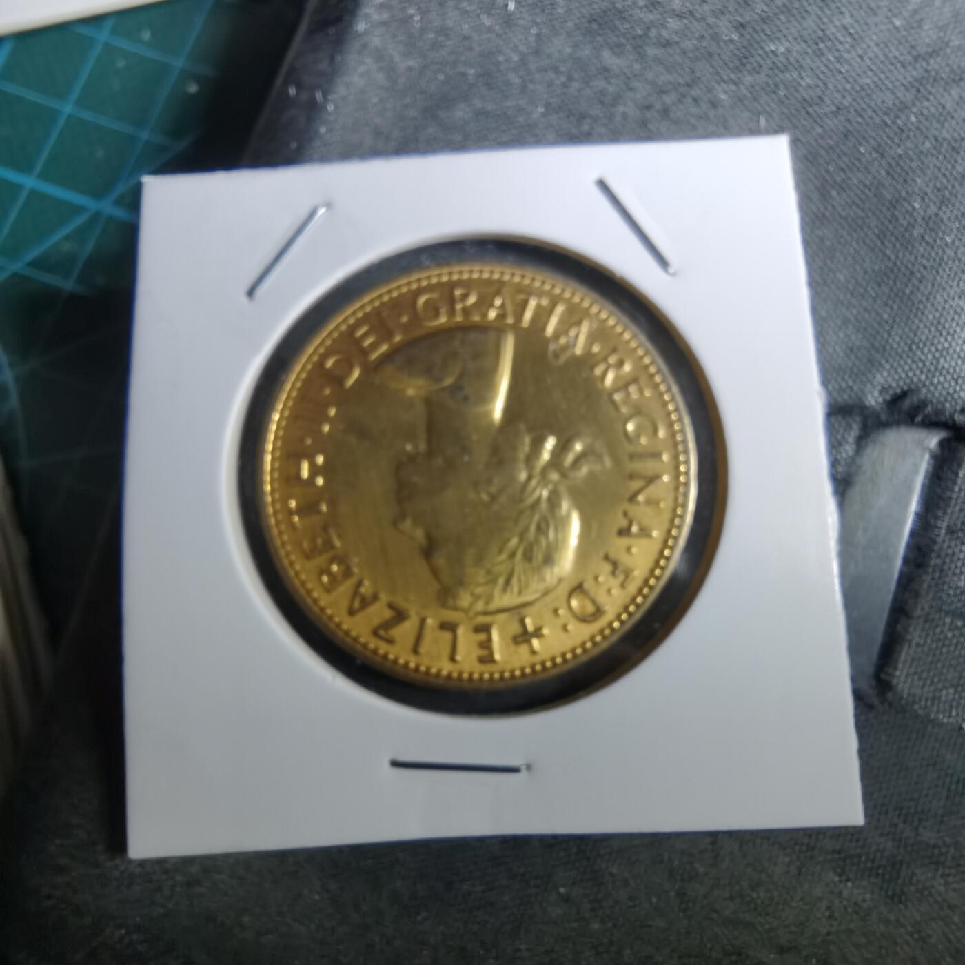 沼泽如烟--第950场 英国1967年1便士镀金