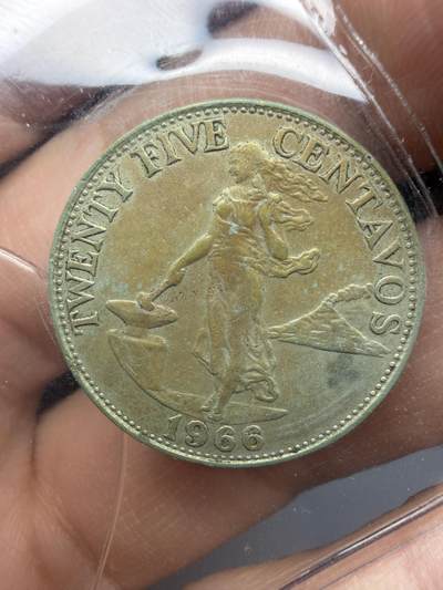 2025年集古藏今外币拍卖第十一期-第7场—（总第297拍），可以寄存60天，满160元包邮。 - 1966年菲律宾25分