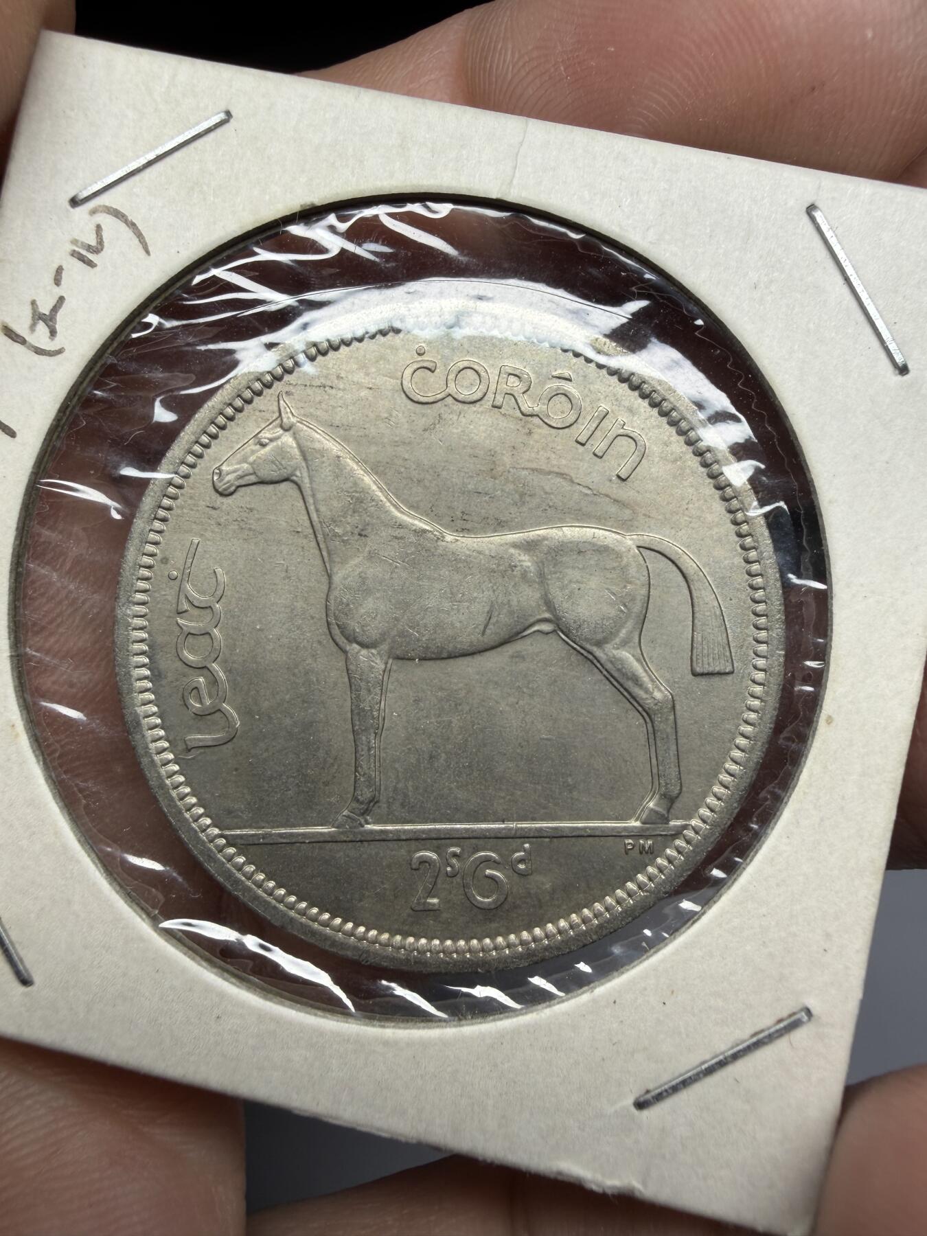 2025年集古藏今外币拍卖第十一期-第7场—（总第297拍），可以寄存60天，满160元包邮。 1963年爱尔兰1/2克朗