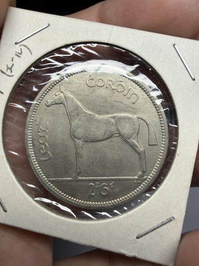 2025年集古藏今外币拍卖第十一期-第7场—（总第297拍），可以寄存60天，满160元包邮。 1963年爱尔兰1/2克朗