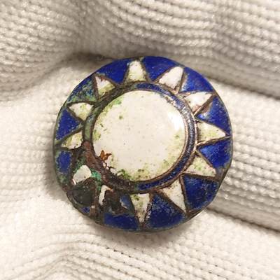 【第肆場】近代勋奖章徽章服饰杂项专场 - 抗战烽烟—国军珐琅帽徽