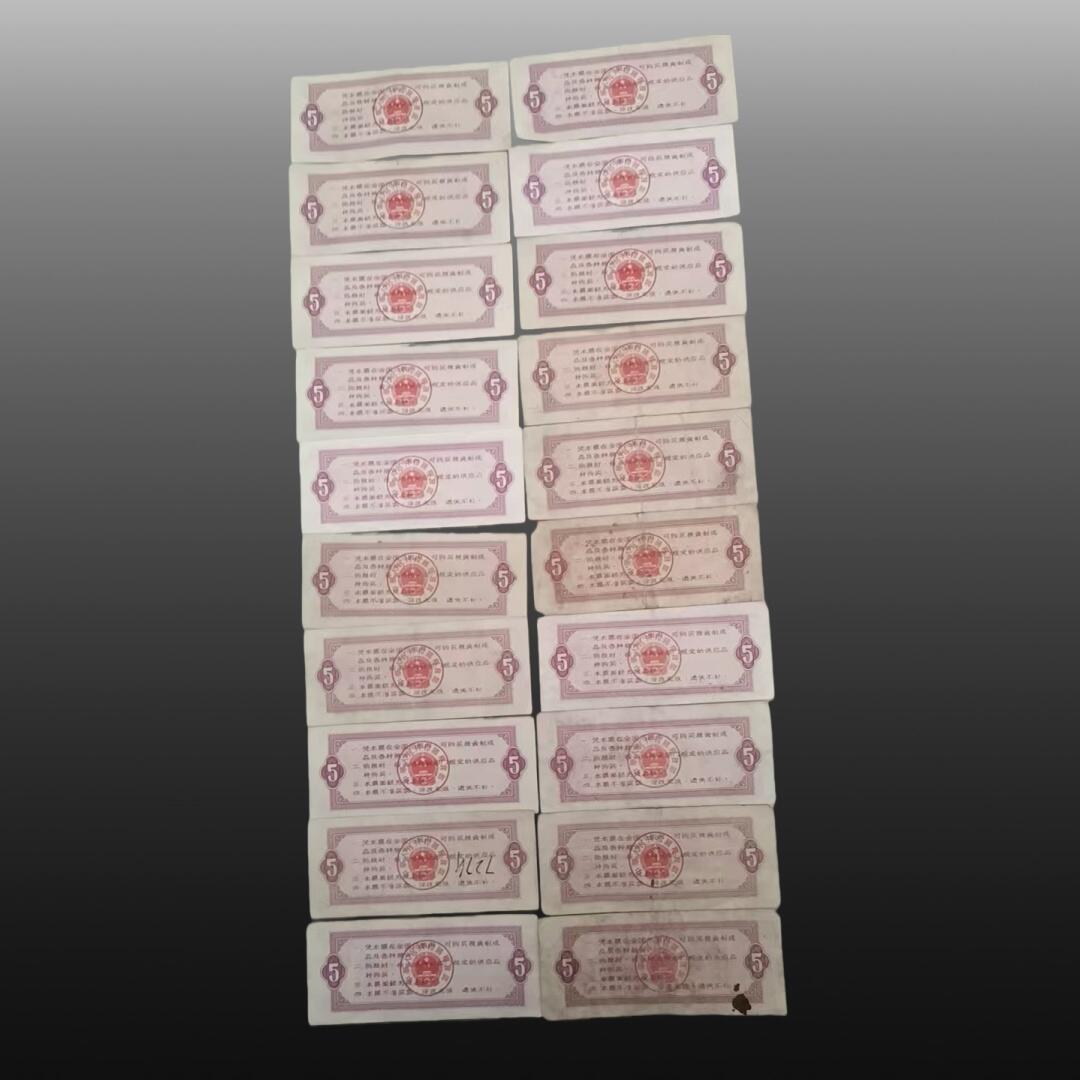 程曦曙光-安欣 全国粮票5市斤2O张