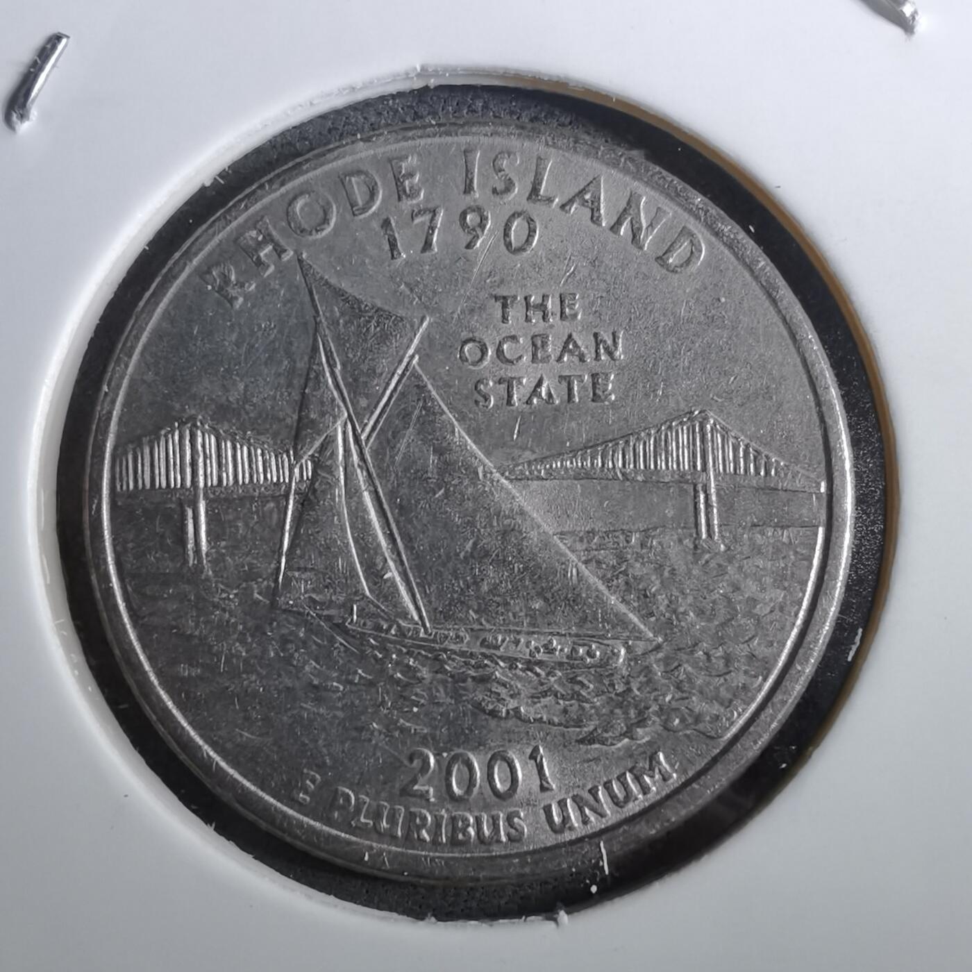 沼泽如烟--第950场 美国2001年25分纪念币