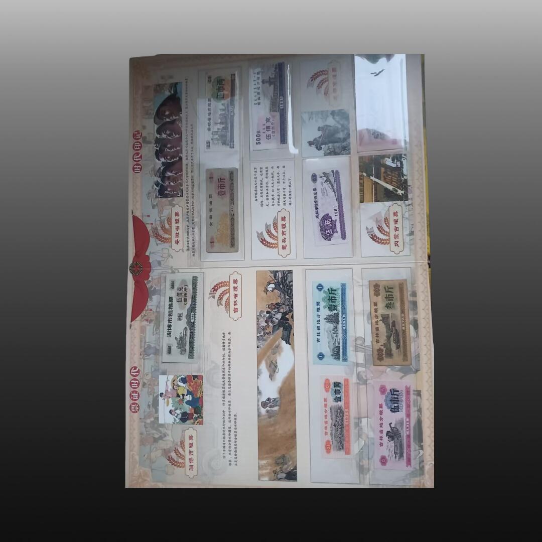 程曦曙光-安欣 《流金岁月：中华粮票票证》收藏册