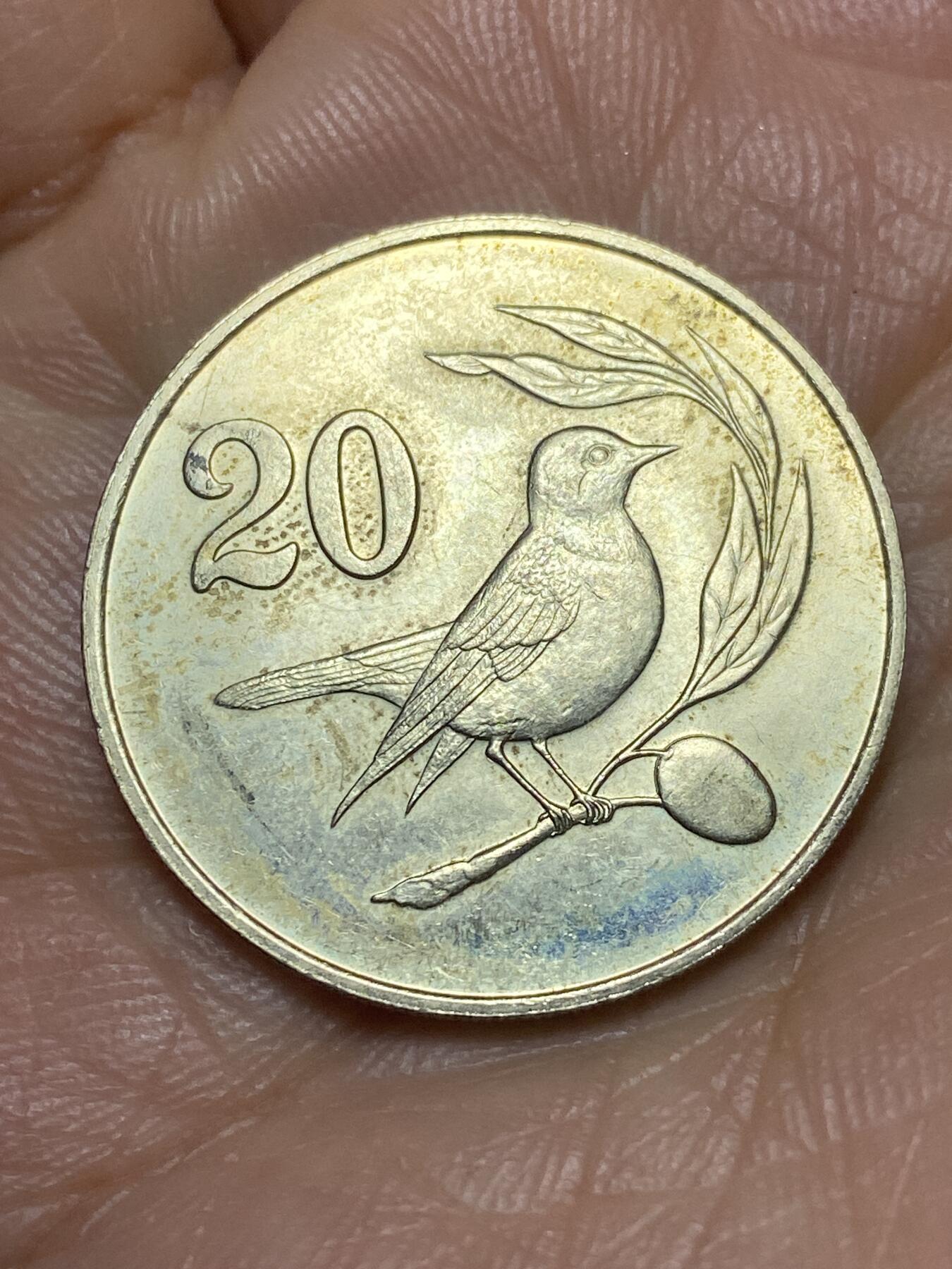 2026年第三场(总第一百七十二场）外国好品散币场(免佣金) 少见好品–塞浦路斯🇨🇾1983单年份20分(共和国第二套第一版)