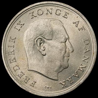 修遠堂世界钱币第一百期 - 1967年丹麦玛格丽特公主结婚纪念10克朗银币 20.40g，含银80%