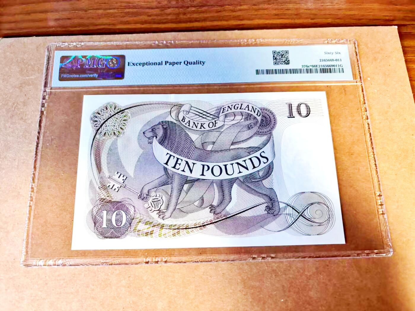 【Blue Auction】世界纸币精拍第771期——18级TOP拍卖/信誉/品质/专业/高效💫 【无47补号】英国 C序列 1970-75年10镑 PMG66EPQ