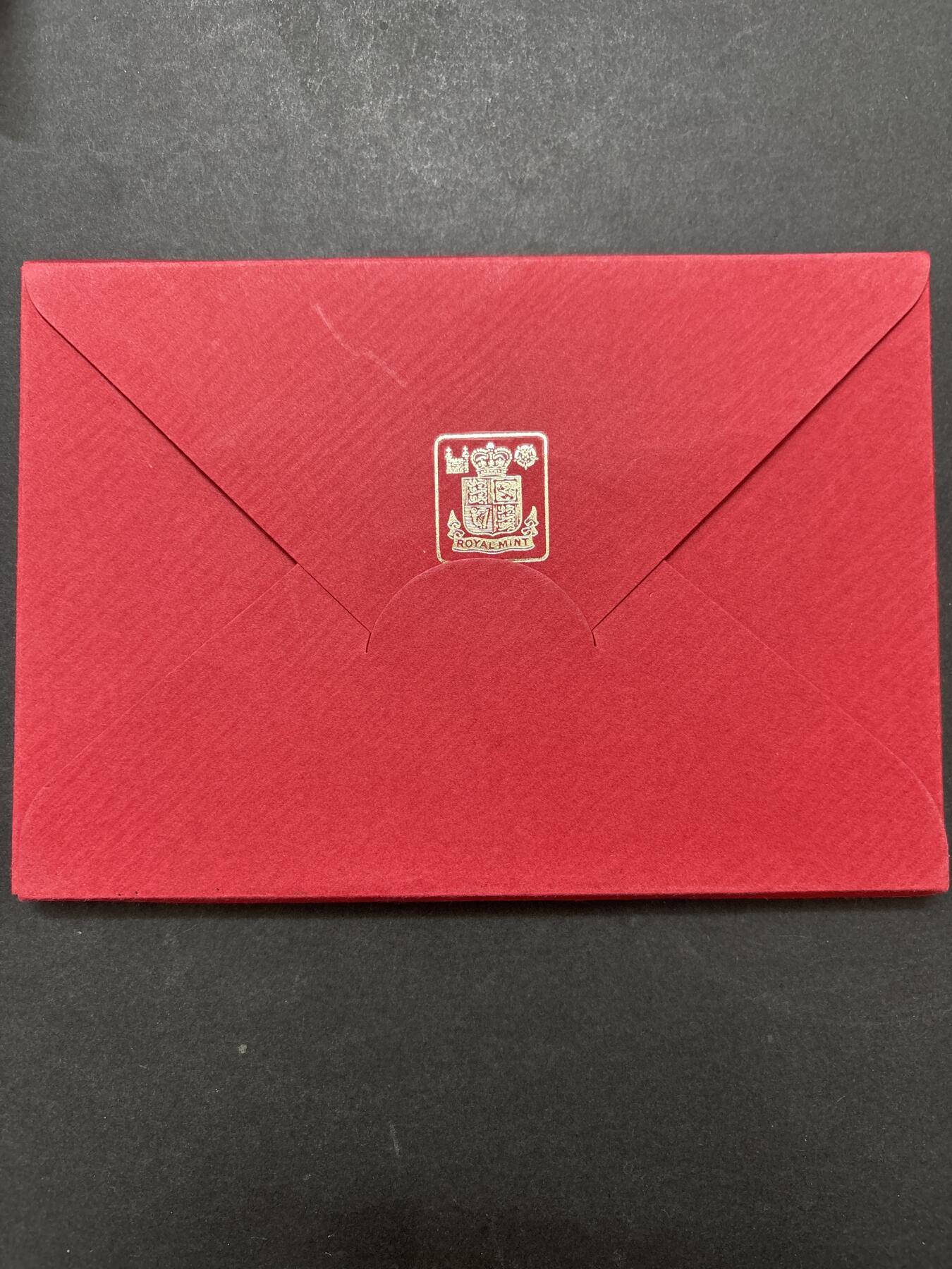 文馨钱币收藏 迎新纳福2026新年第一场（第 287 场）金银老铜币拍卖 原封原盒全新  1973 年英国 1/2 便士--50 便士纪念精制币带铜章一套