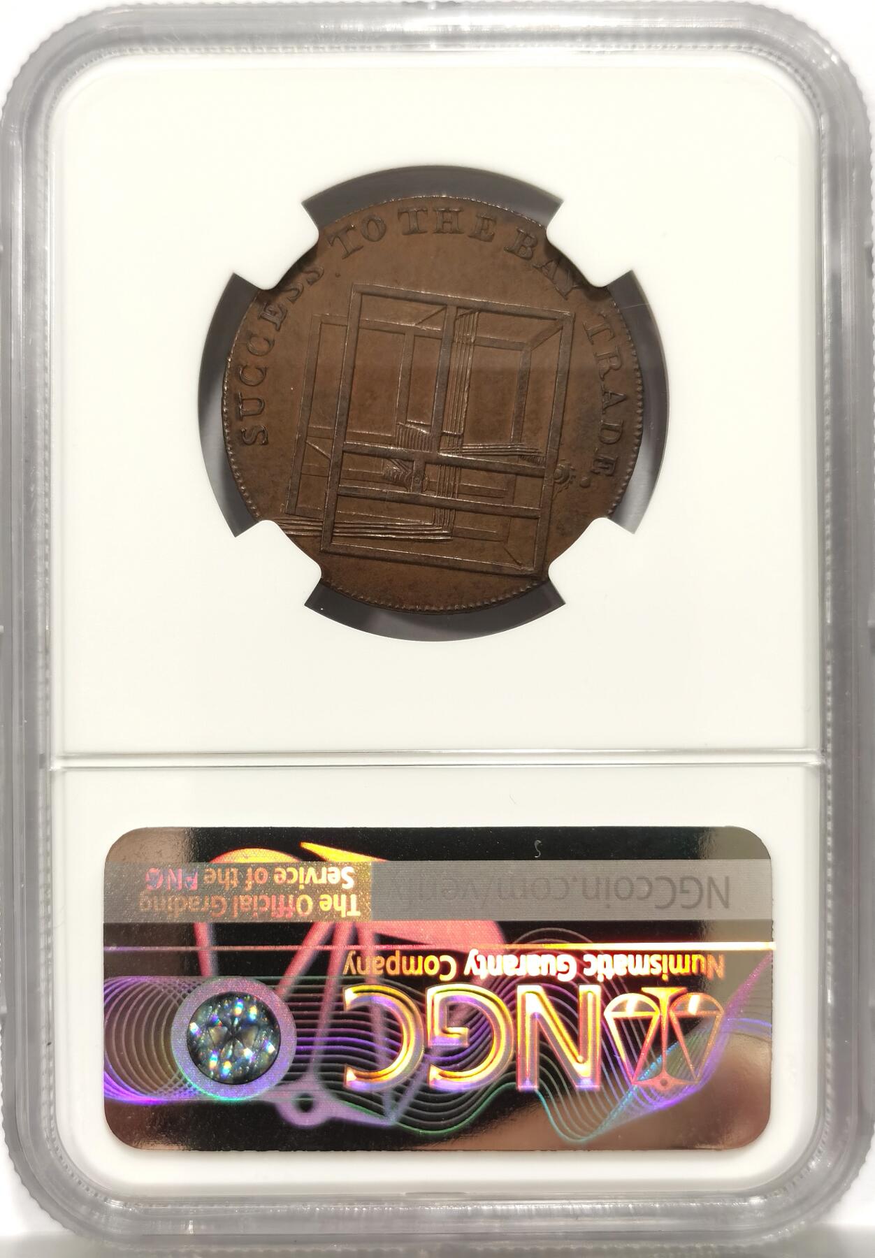 博洋堂“岁启嘉年”2026新年精品大拍专场暨第155期（全场包邮） NGC MS64 英国1794年艾塞克斯郡 科尔切斯特 城堡半便士代用币