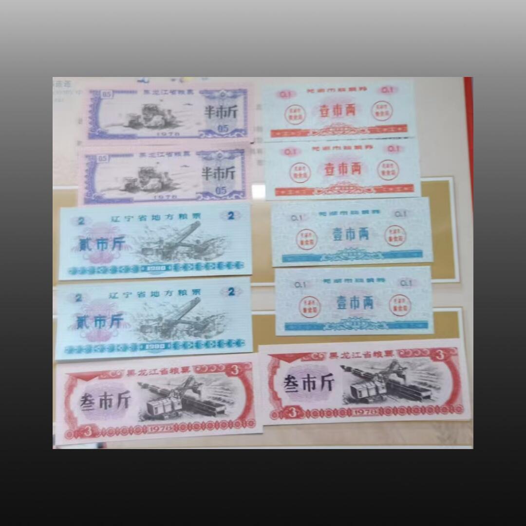 程曦曙光-安欣 地方粮票20张