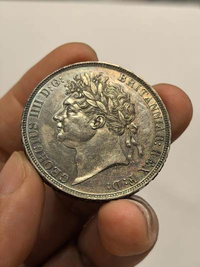 博洋堂“岁启嘉年”2026新年精品大拍专场暨第155期（全场包邮） - 英国1821年乔治四世马剑银币 UNC味道彩币 一步到位的收藏状态