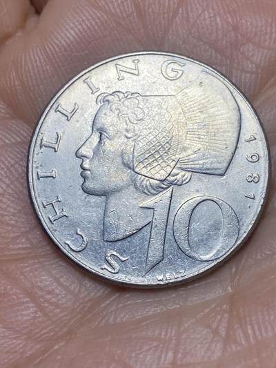 2026年第三场(总第一百七十二场）外国好品散币场(免佣金) - 奥地利🇦🇹1981年10先令(二战后共和国时期第二版)