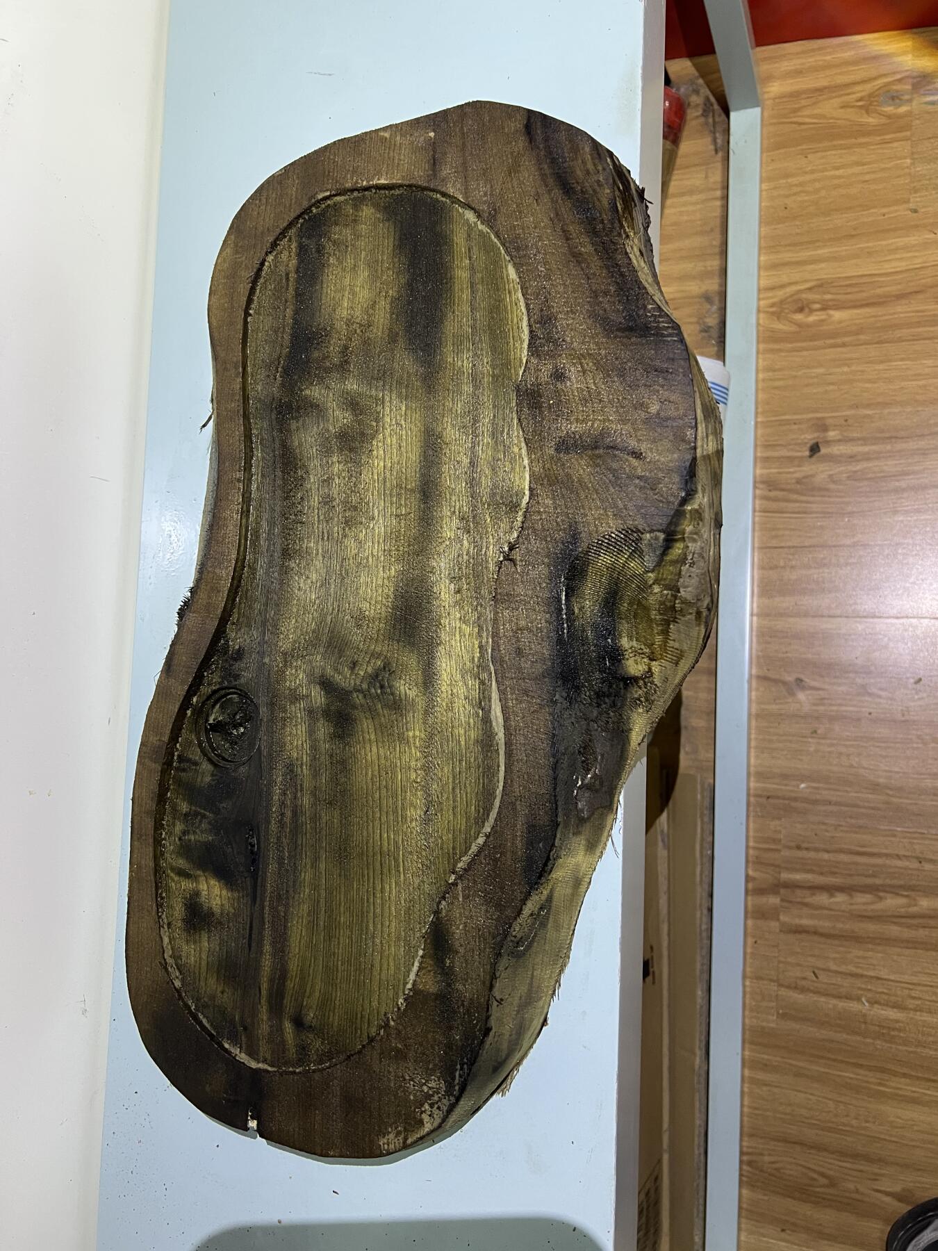 零元拍： 1231-3金丝楠 茶盘，尺寸约515/240/290/厚40MM，满果香，满金丝满水波，未上漆上蜡。重量约4.5公斤