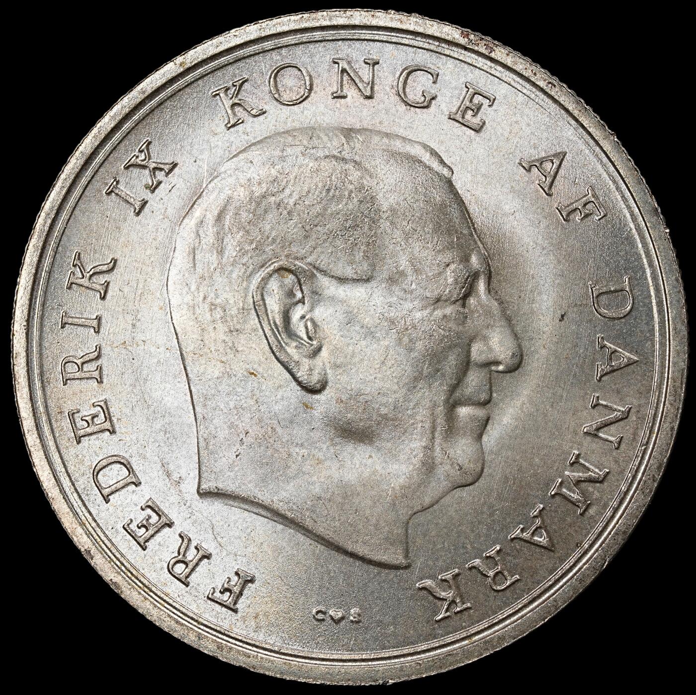 修遠堂世界钱币第一百期 1967年丹麦玛格丽特公主结婚纪念10克朗银币 20.40g，含银80%