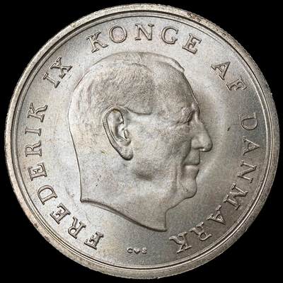 修遠堂世界钱币第一百期 - 1967年丹麦玛格丽特公主结婚纪念10克朗银币 20.40g，含银80%