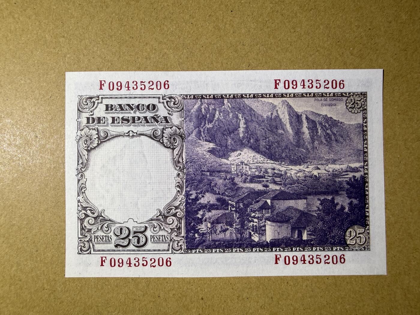 《艾美收藏》第227期-1.3周六外币黄金场-马年首拍 西班牙25比塞塔 UNC 1946年老版本