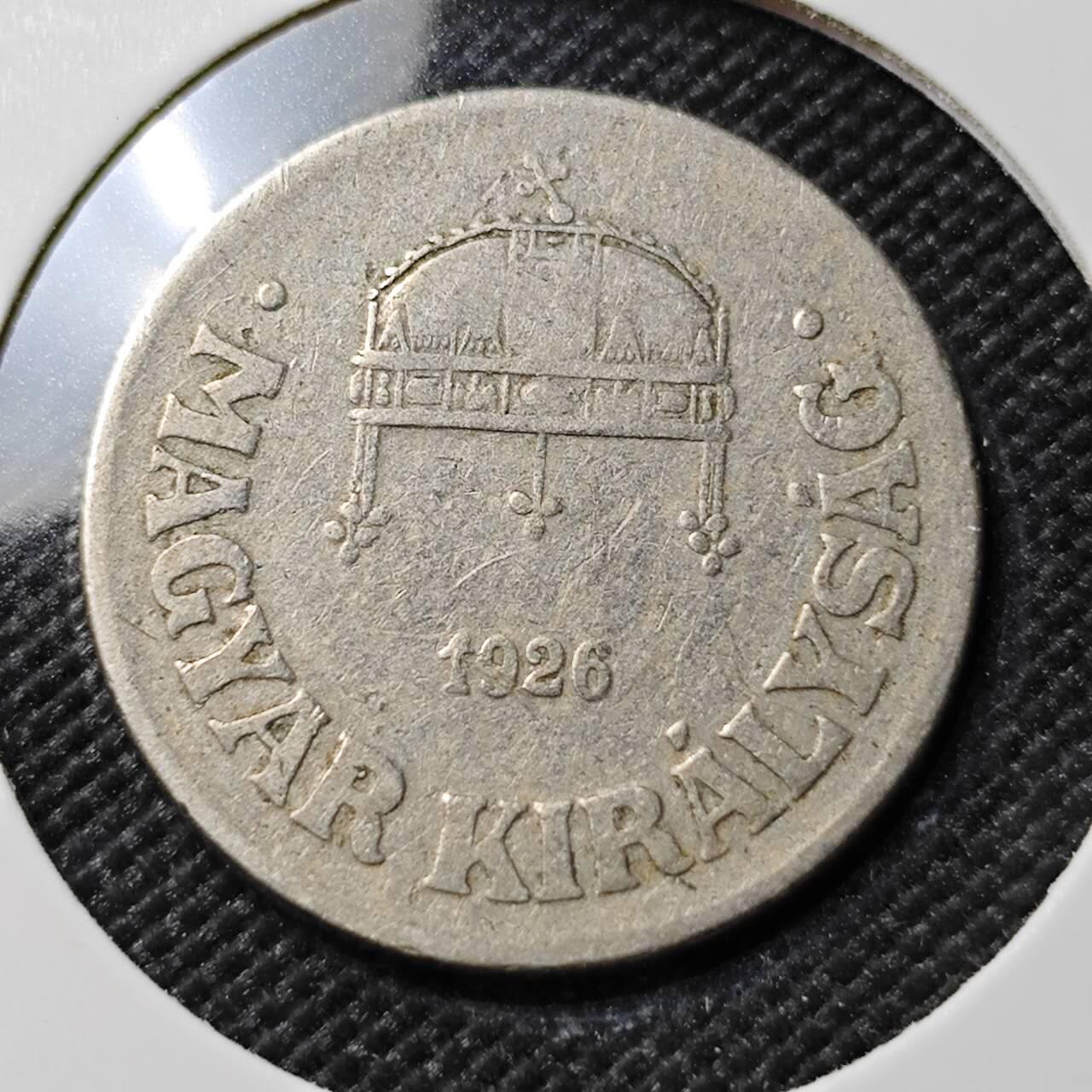 KK钱币收藏小铺  第384期  2月预留时间 周末发货  1926匈牙利50菲勒