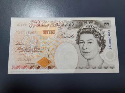 1月2号晚上8点 外国纸币自动截拍第78场 - 英国10镑几乎全新
