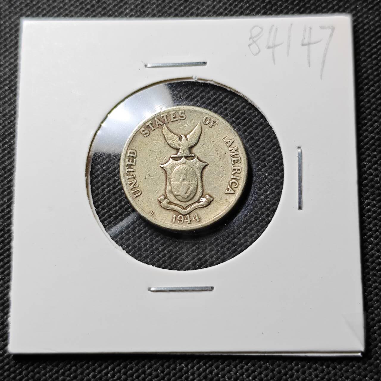 KK钱币收藏小铺  第384期  2月预留时间 周末发货  1944美属菲律宾5分