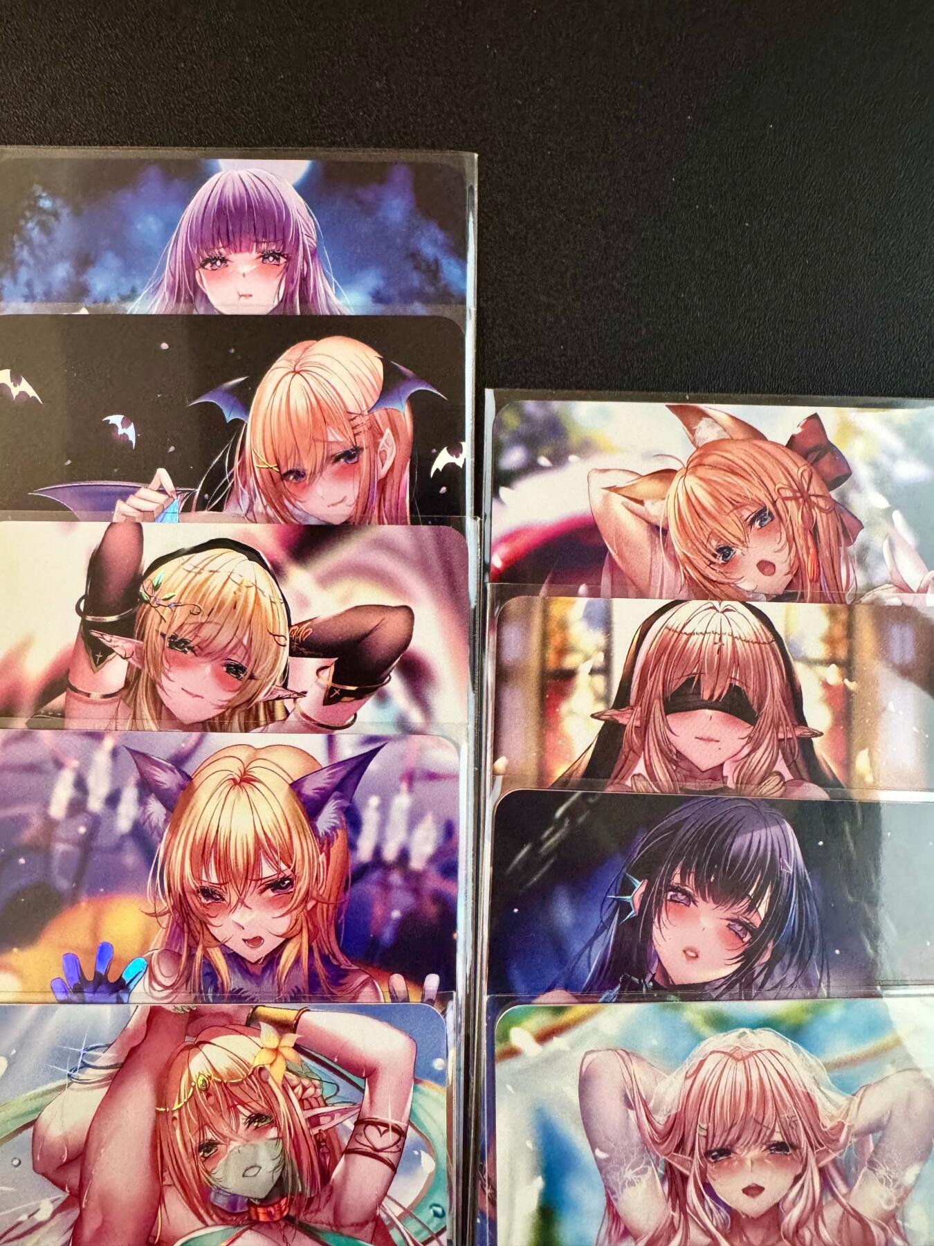 NO.20.5 好又多妹卡大赏，祝你新年旺桃花~只能从此链接进的专场！新店点关注不迷路~每周一站式配齐，方便凑单！（周5晚9点截拍，卖家送拍免费！） 动漫美女卡牌 魅惑纹身-契约兽 懂的自然懂 第一弹一套9张 彩闪