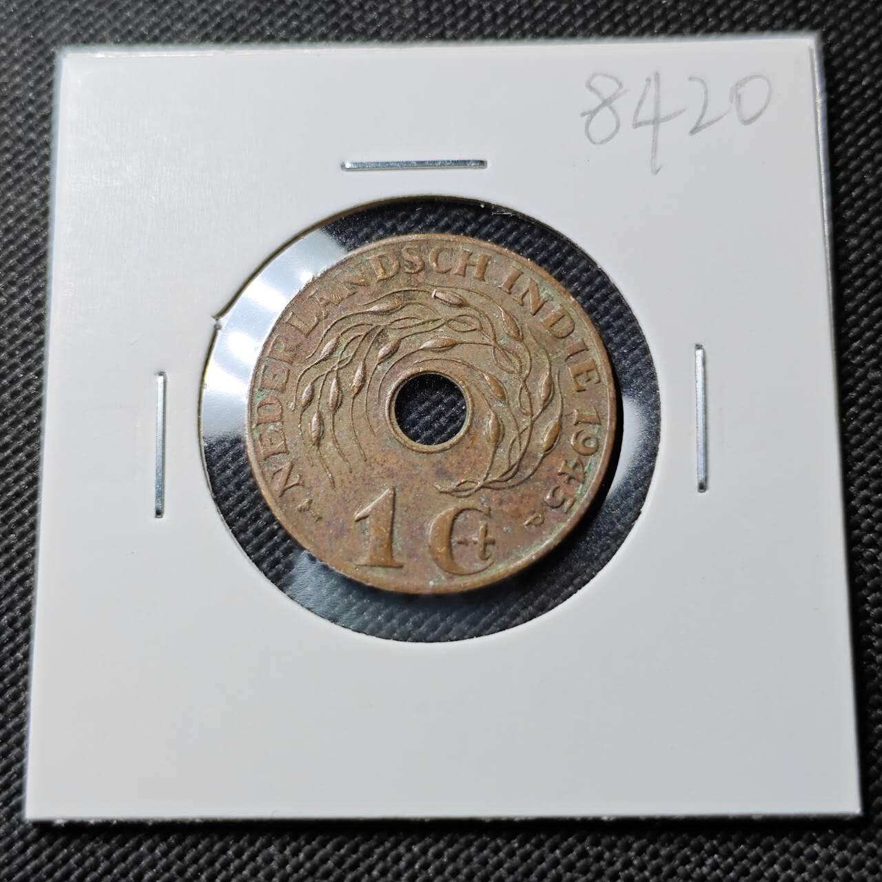 KK钱币收藏小铺  第384期  2月预留时间 周末发货  荷属东印度一分铜币