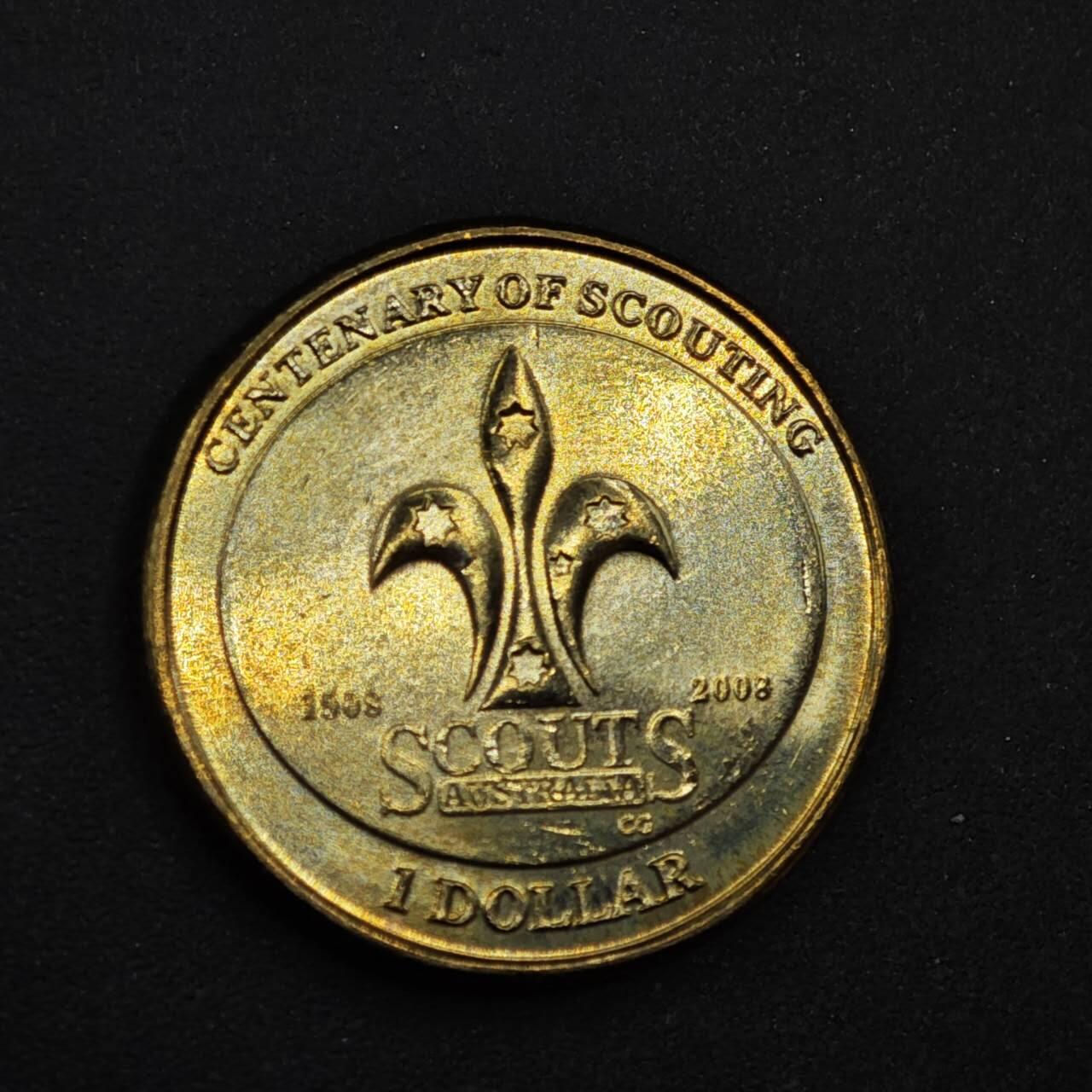 【淘币小摊】限时拍第八百三十九拍  散币银币场  满百包邮可预留两周  周一统一发货  澳大利亚2008年1元纪念币