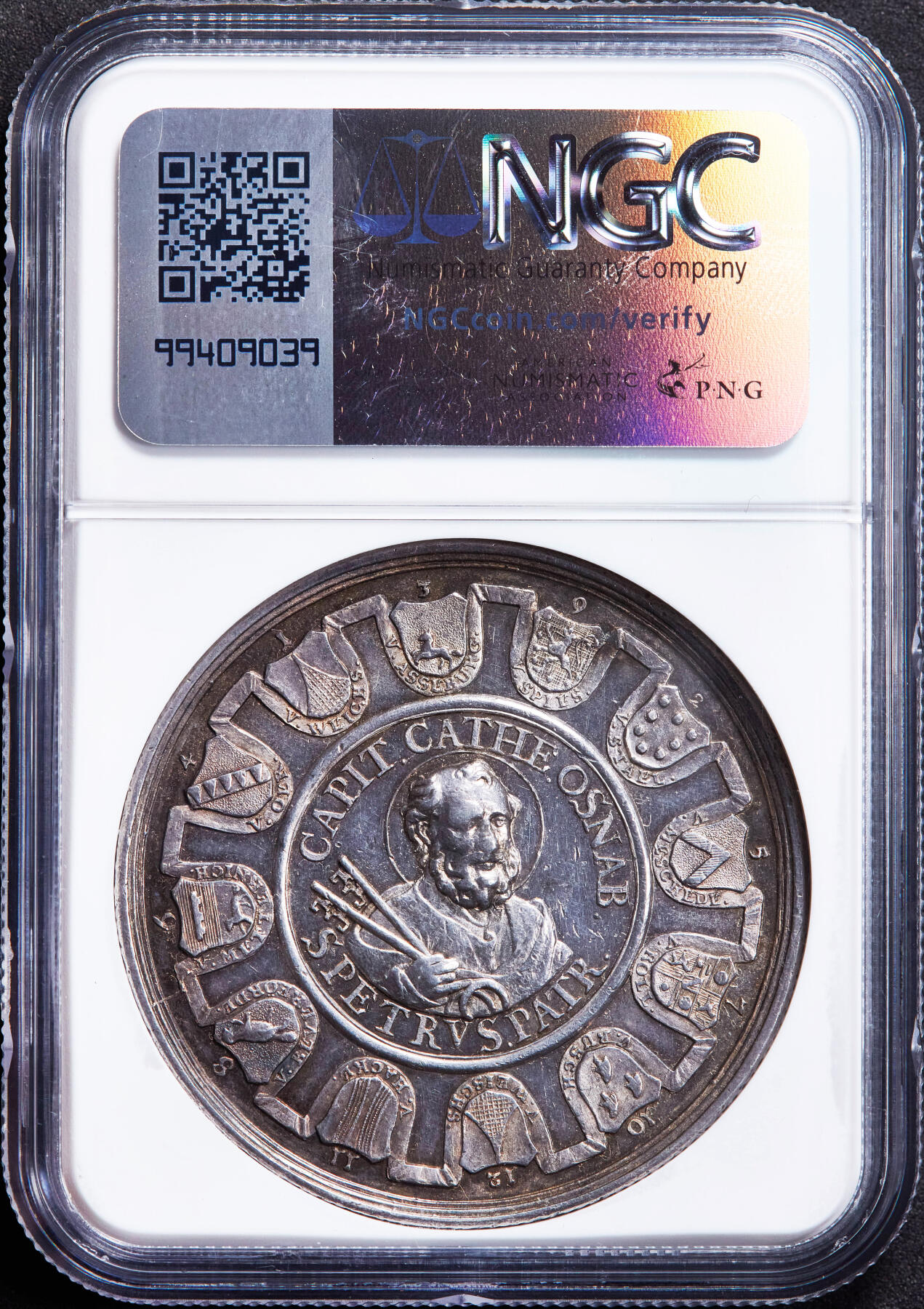 【俄甄集藏】2026年(046)01-07 星期三 晚 19:30 全场包邮 神圣罗马帝国-德国奥斯那布鲁克1761年主教缺位1泰勒大银币，NGC MS61，稀少品种，原味老包浆，高浮雕，唯一亚军分数