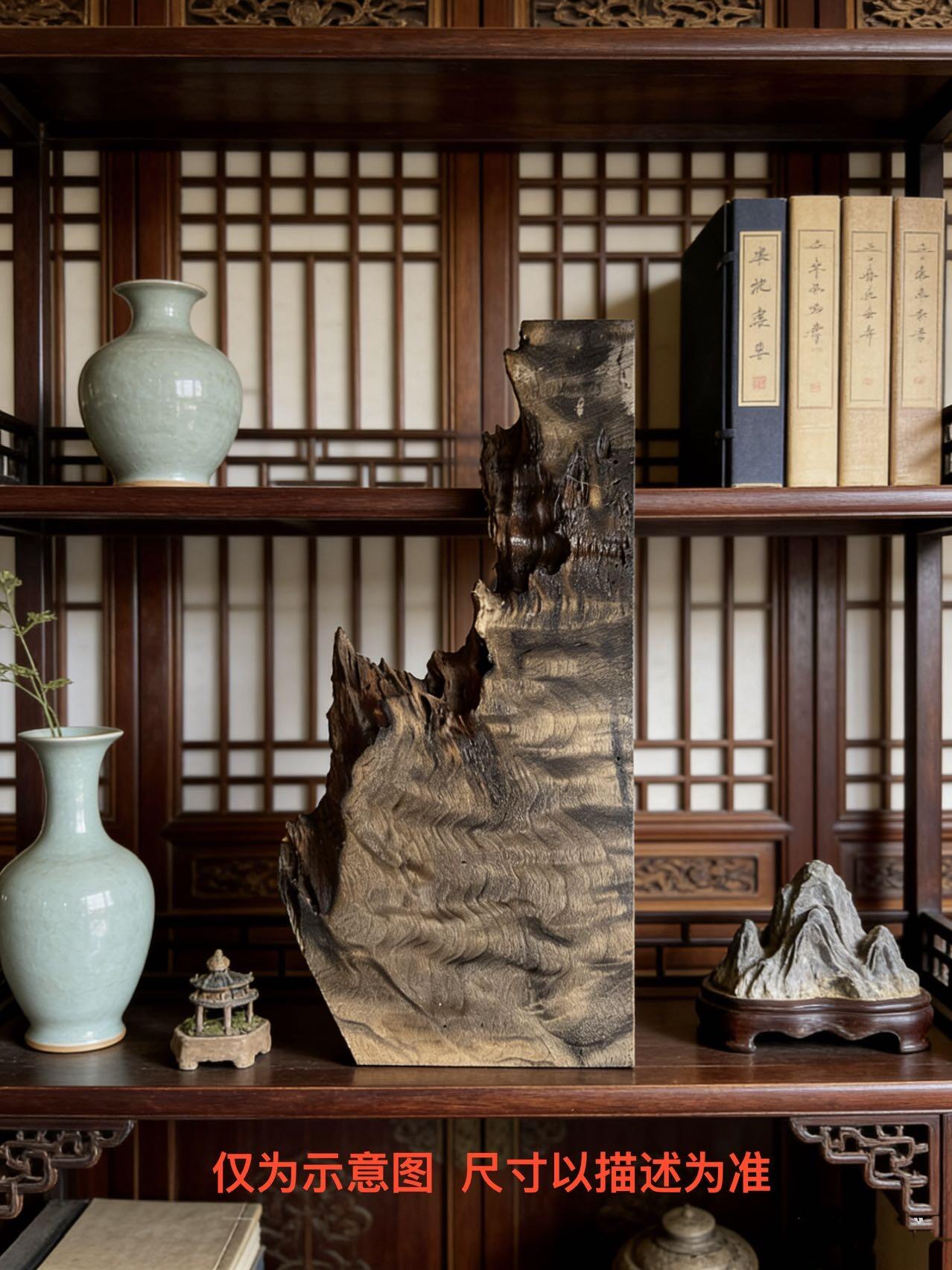 零元拍：1230-2金丝楠 牌子料   满金丝 果香满满 尺寸：33.5/17/5/1.4厚CM。