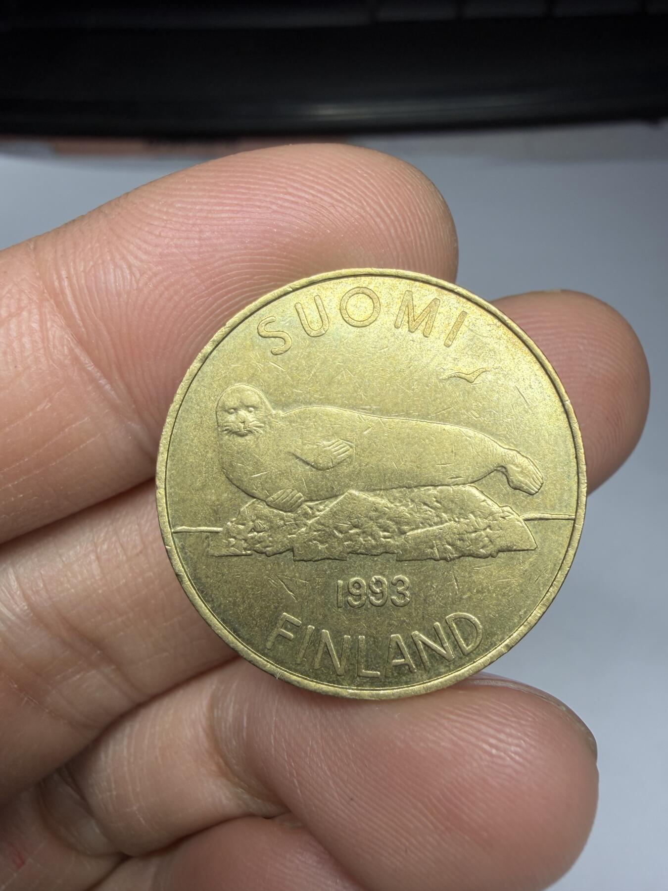 2026年集古藏今外币拍卖第一期-第1场—（总第298拍），可以寄存60天，满160元包邮。 1993年芬兰5马克