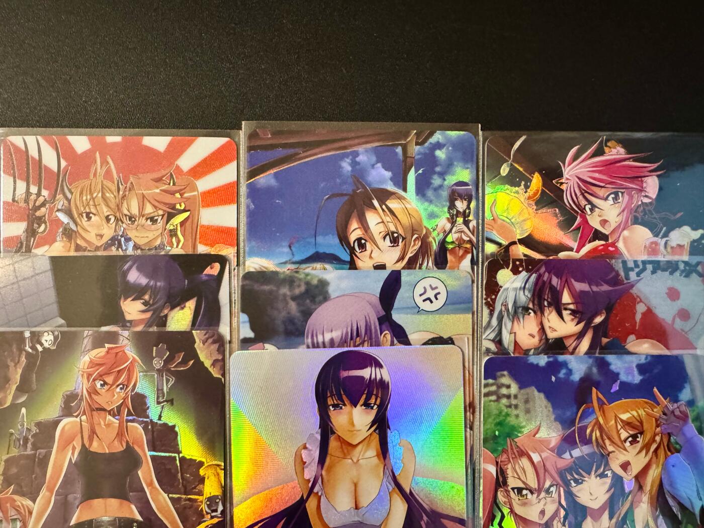 NO.20.5 好又多妹卡大赏，祝你新年旺桃花~只能从此链接进的专场！新店点关注不迷路~每周一站式配齐，方便凑单！（周5晚9点截拍，卖家送拍免费！） 猴子动漫 学园默示录一套9张 多人女主泳衣 折光彩闪