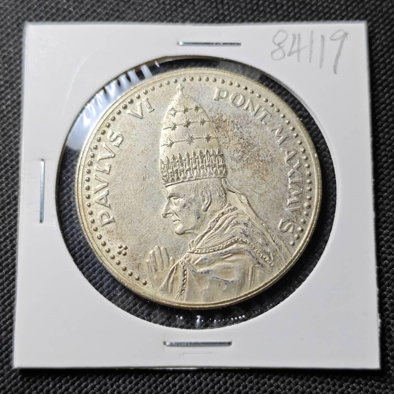 KK钱币收藏小铺  第384期  2月预留时间 周末发货  梵蒂冈镀银铜章