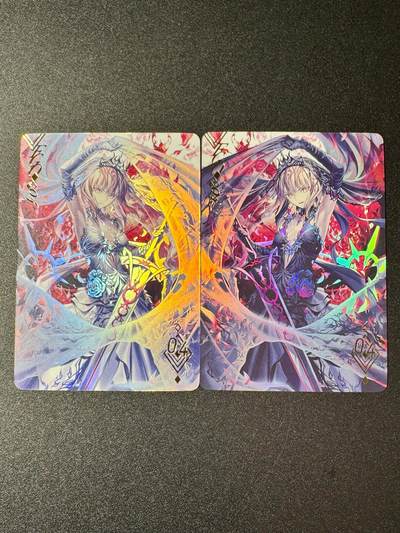 NO.20 好又多金牌大场，新年马到成功！新店点关注不迷路！每周一站式配齐，方便凑单！（周6晚8点截拍，卖家送拍0抽成！） - 京珞卡牌 FGO 贞德婚纱 对卡 2张 彩闪