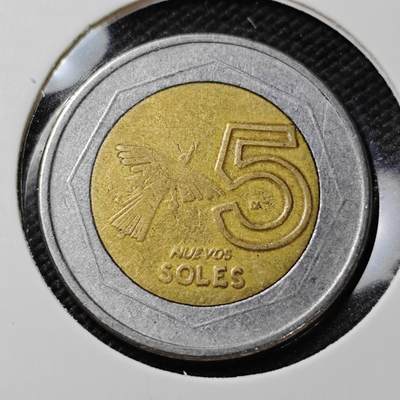 KK钱币收藏小铺  第385期  2月预留时间 周末发货 -  秘鲁5索尔