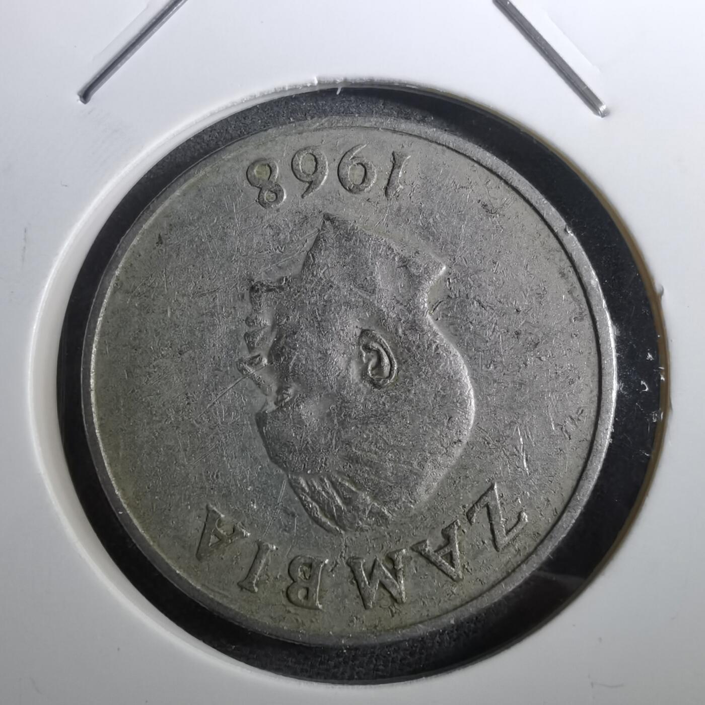 沼泽如烟--第950场 赞比亚1968年份20恩韦