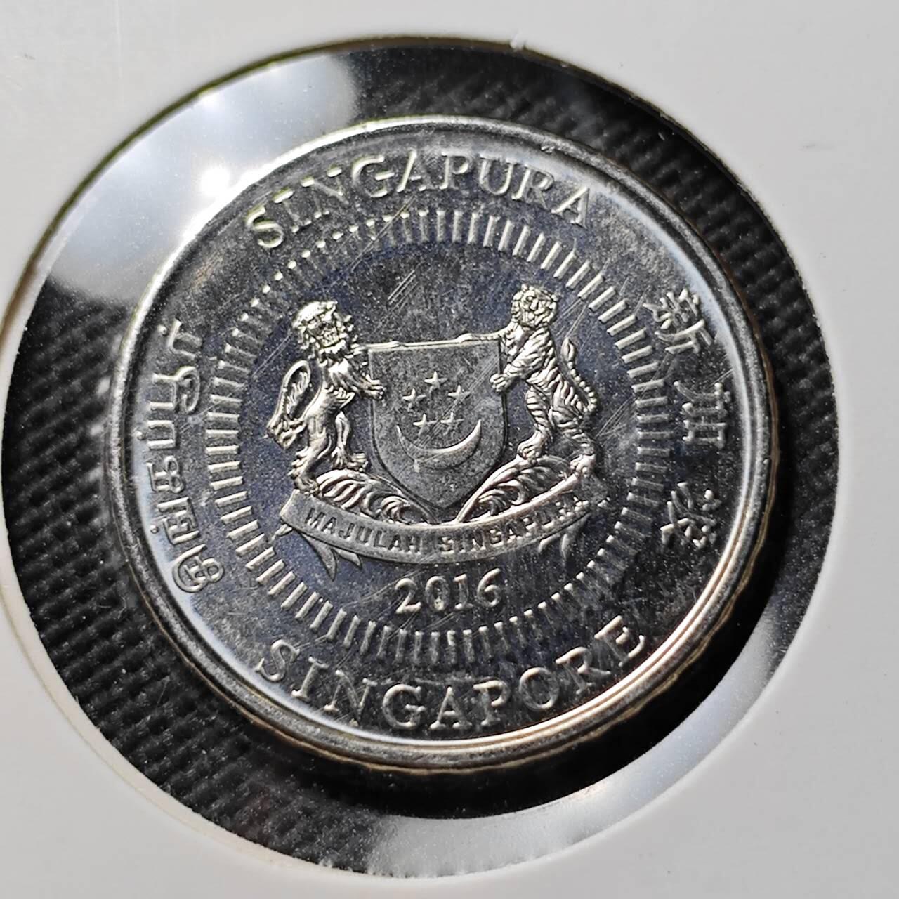 KK钱币收藏小铺  第384期  2月预留时间 周末发货  新加坡50分