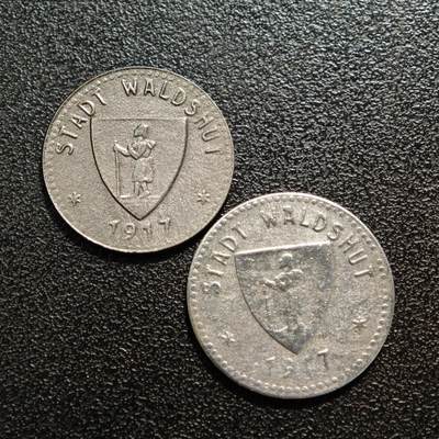 【德藏】世界币章拍卖第160期 - 德国 德紧硬币 2枚一组