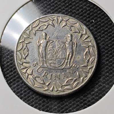 KK钱币收藏小铺  第383期  2月预留时间 周末发货 -  1966苏里南25分