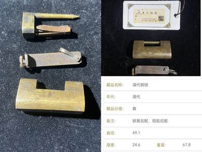 专场 - 清代铜锁