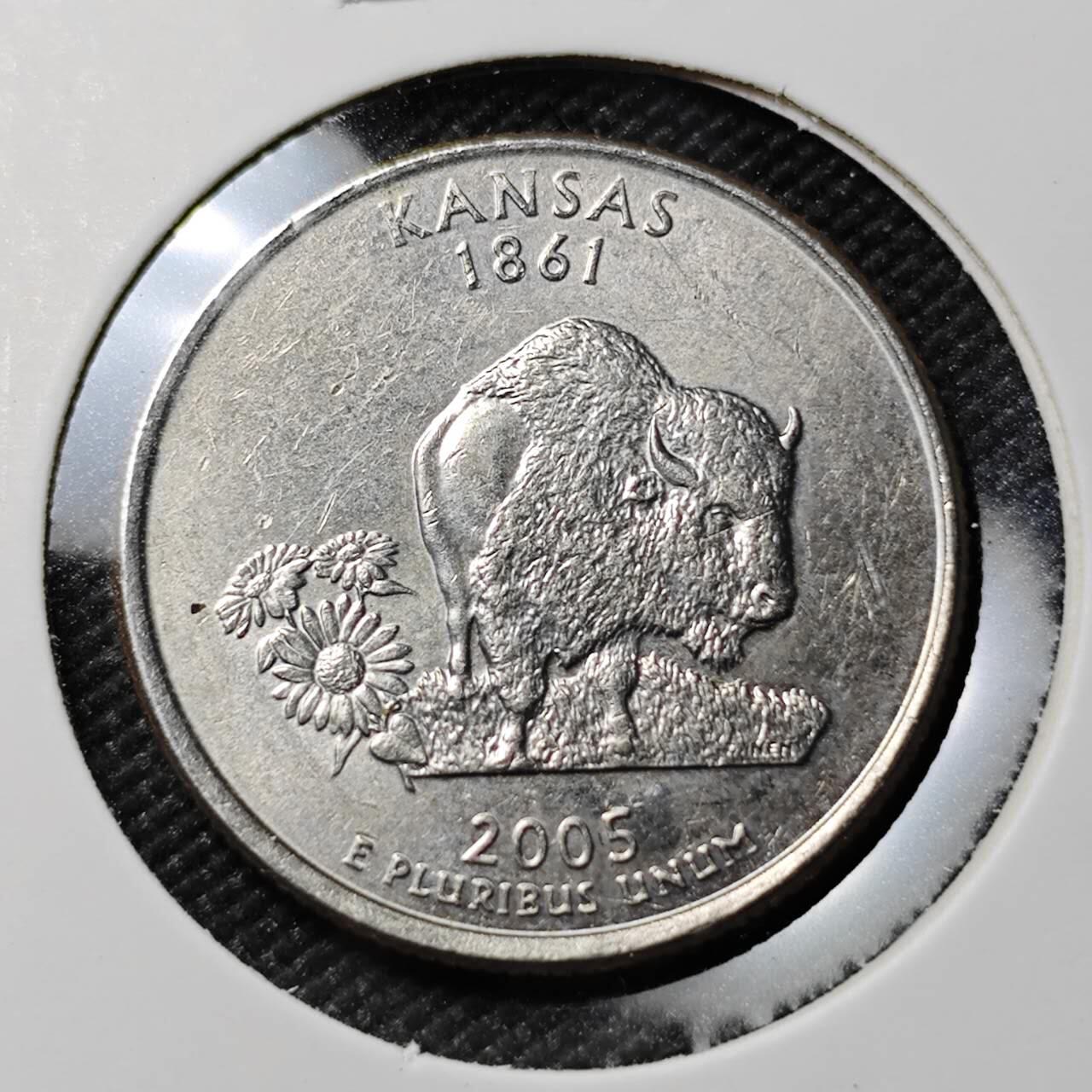 KK钱币收藏小铺  第383期  2月预留时间 周末发货  美国25分纪念币