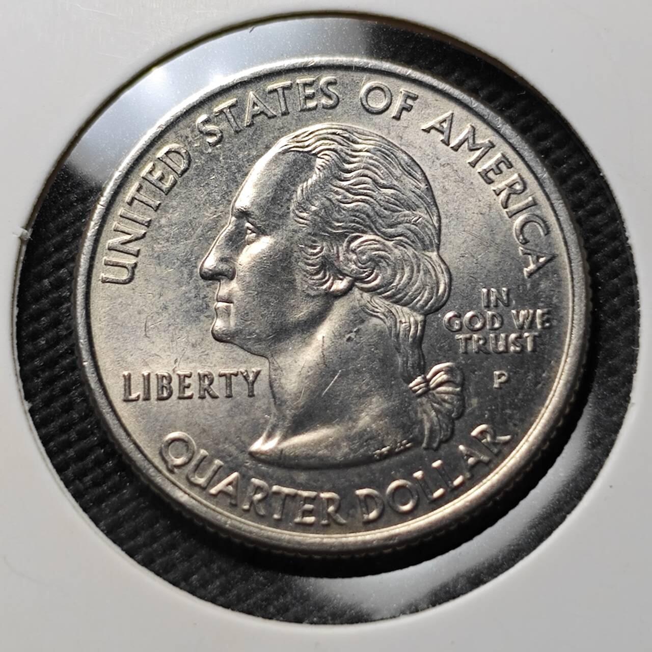 KK钱币收藏小铺  第384期  2月预留时间 周末发货  美国25分纪念币 好品